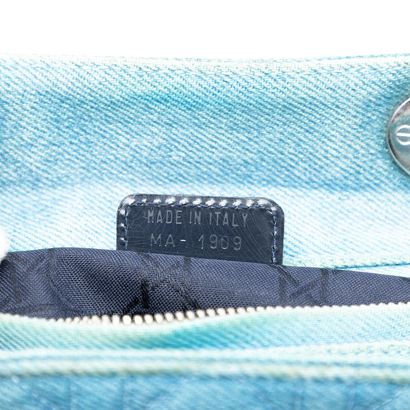 Medium Denim Cannage Acrylic Handles Lady Dior - Image 6