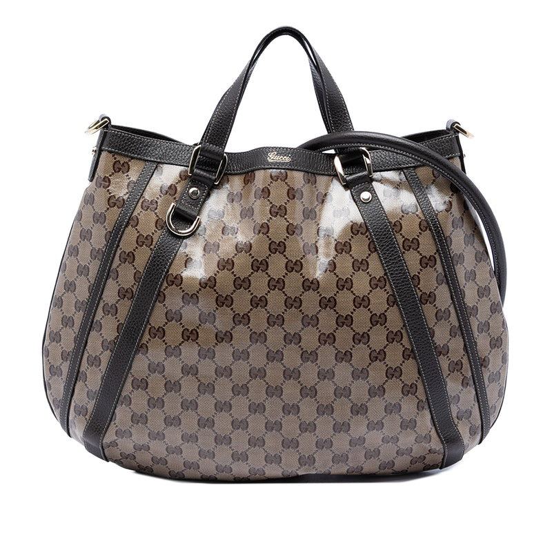 GG Crystal Abbey D Ring Convertible Tote