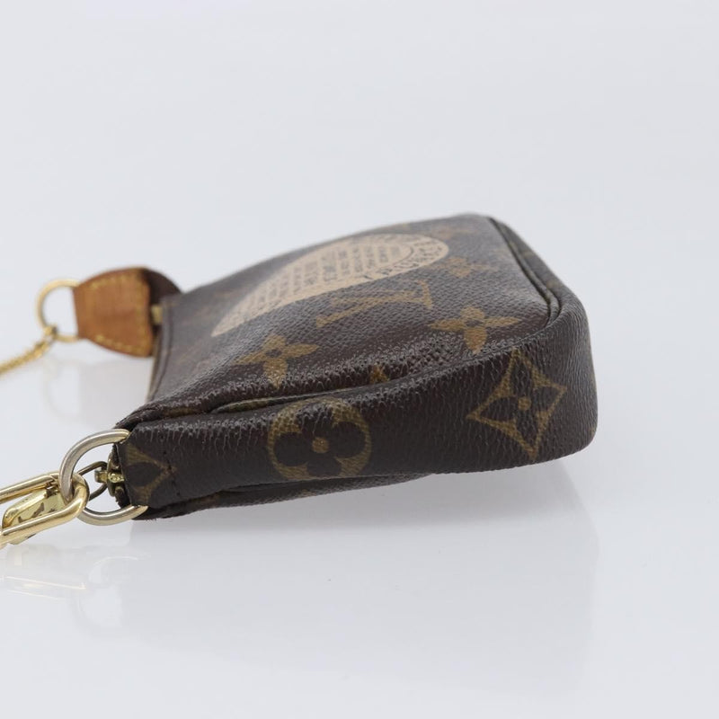 Louis Vuitton Pochette Accessoires Limited Edition Monogram Canvas Brown Bag