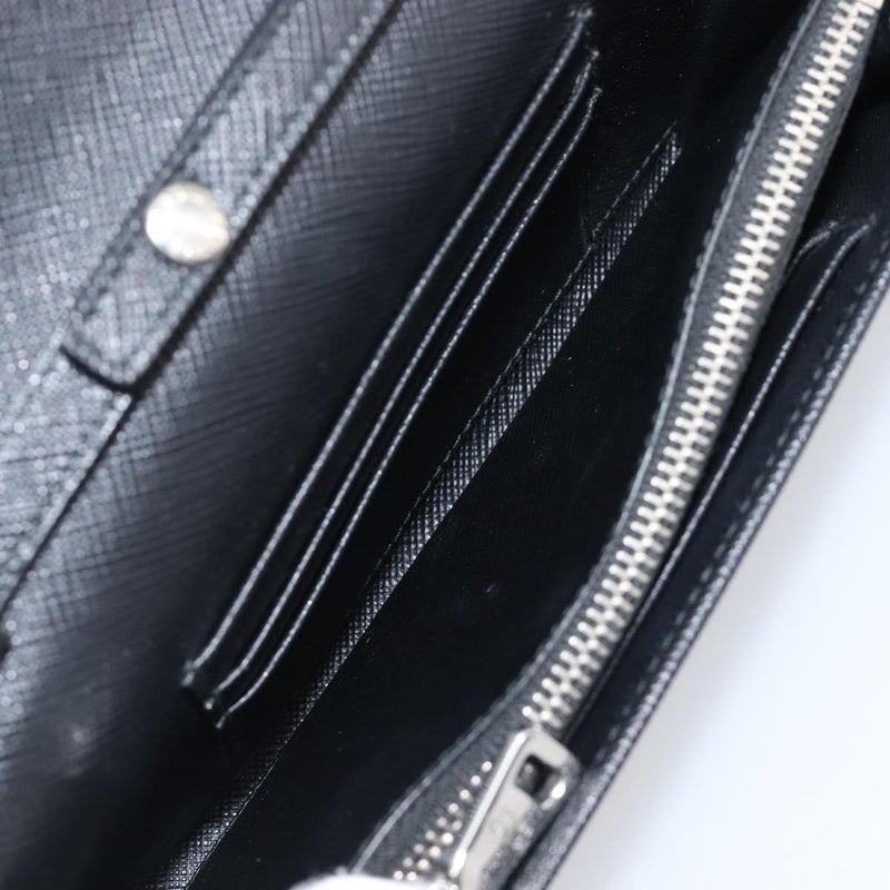 Prada Flap Studded Saffiano Leather Black Bag