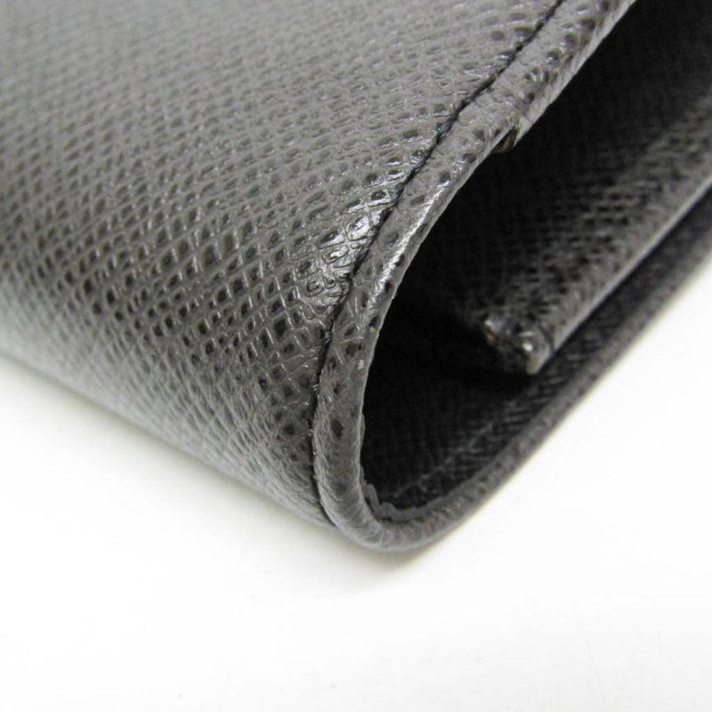 Louis Vuitton Selenga Pochette Taiga Leather Black Bag