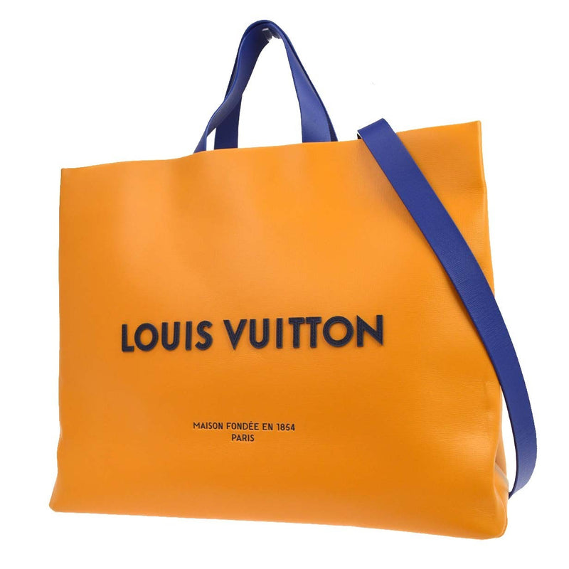 Louis Vuitton Shopper Leather Orange Bag