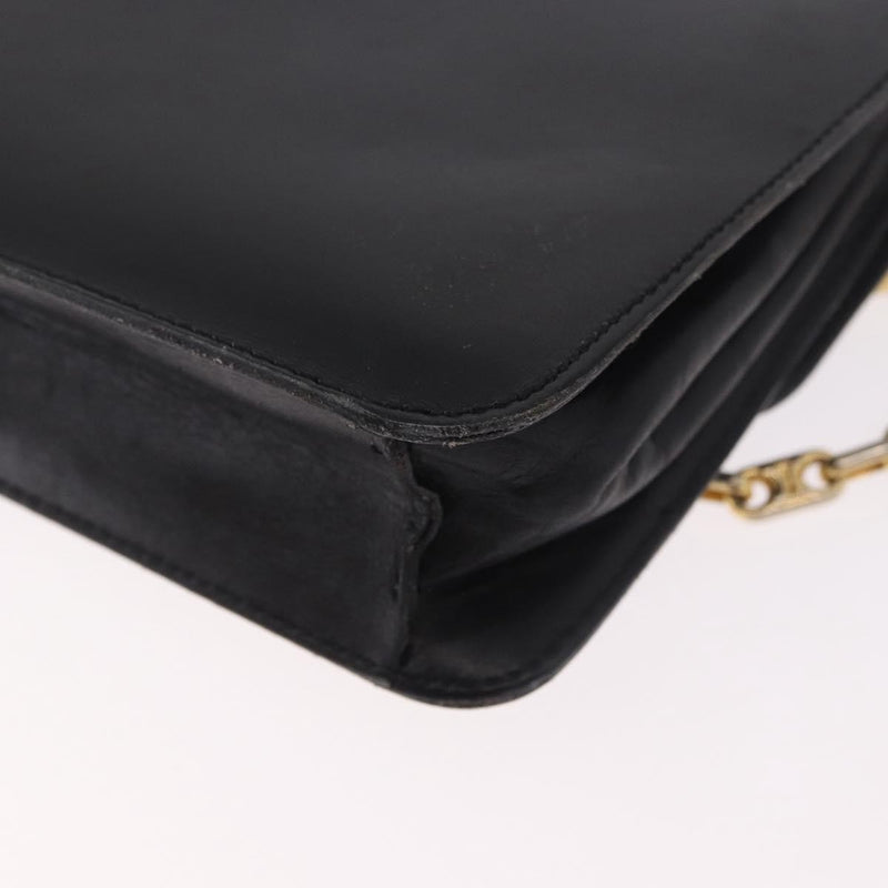 Celine Shoulder Leather Black Bag