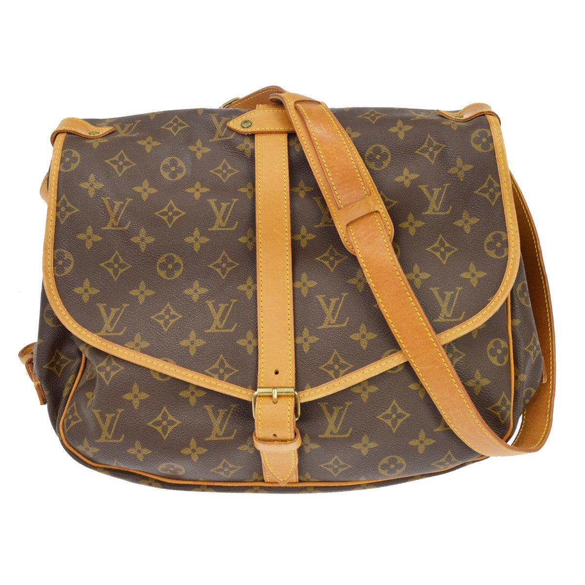Louis Vuitton Saumur Monogram Canvas Brown Bag