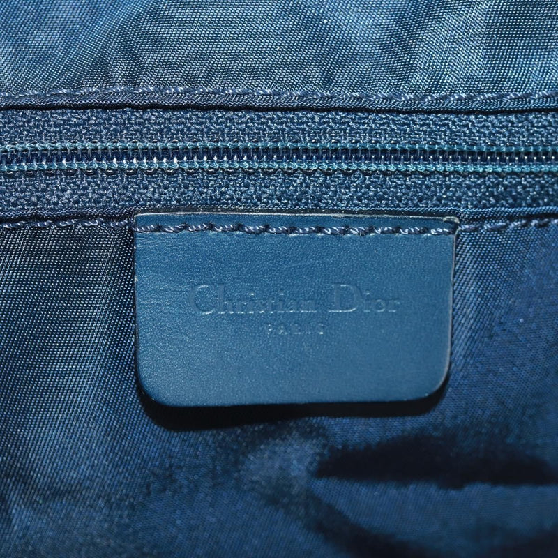 Christian Dior Vintage Trotter Boston Diorissimo Canvas Navy Bag