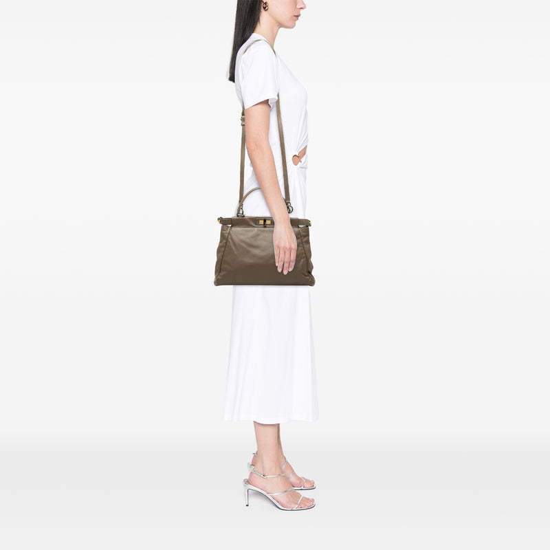 Medium Calfskin Peekaboo Iconic Satchel - Image 7