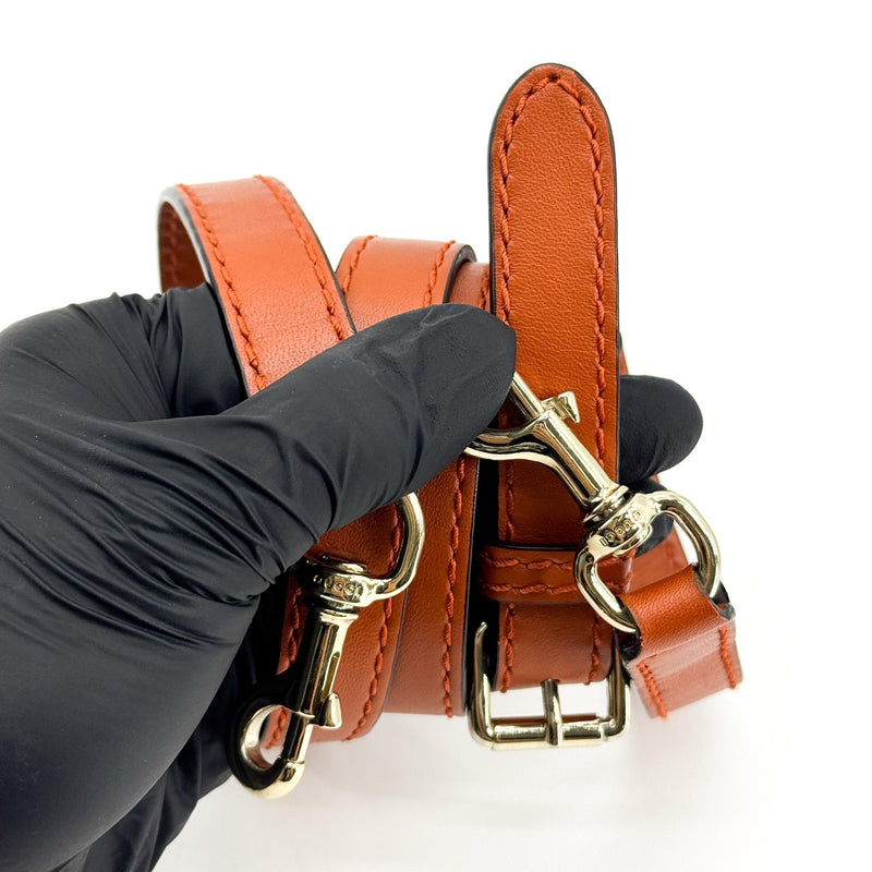 Gucci Sukey Top Handle Satchel Gg Canvas With Leather Brown