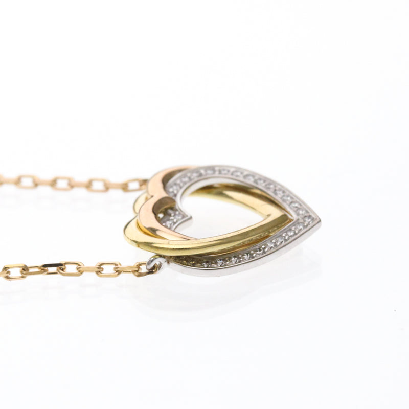 Cartier Trinity De Heart Pendant 18k Tricolor Gold With Diamonds Bijoux