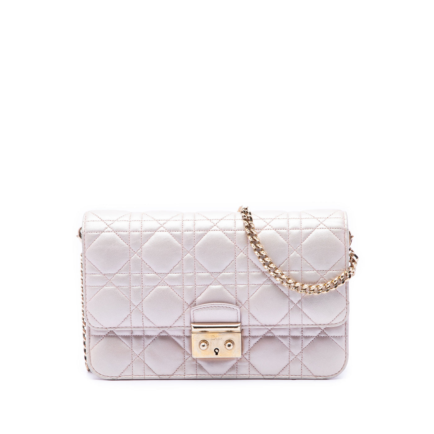 Metallic Lambskin Cannage Miss Dior Promenade Crossbody - Image 1