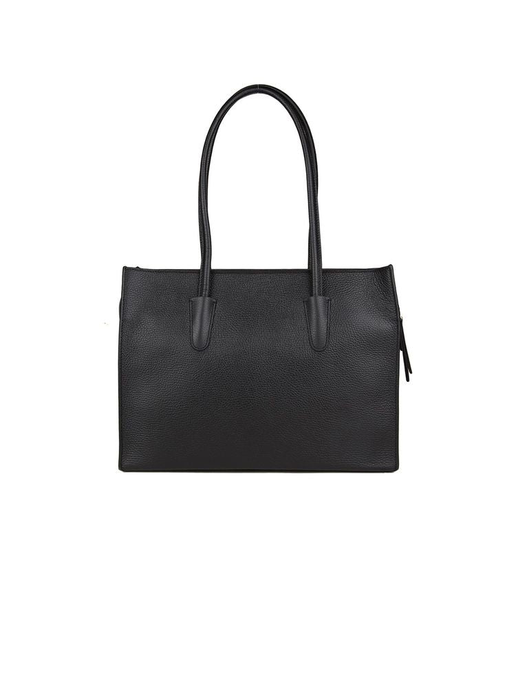 Coccinelle Myrtha26 Shoulder Bag — Black Cowhide