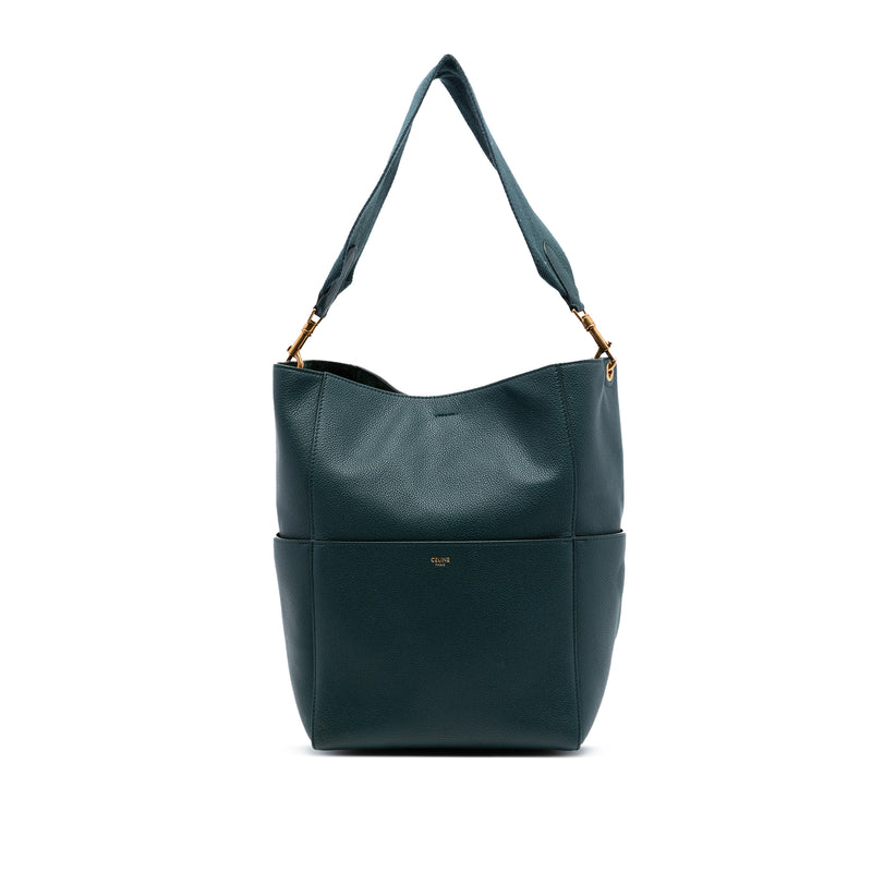 Medium Leather Seau Sangle Bucket Bag
