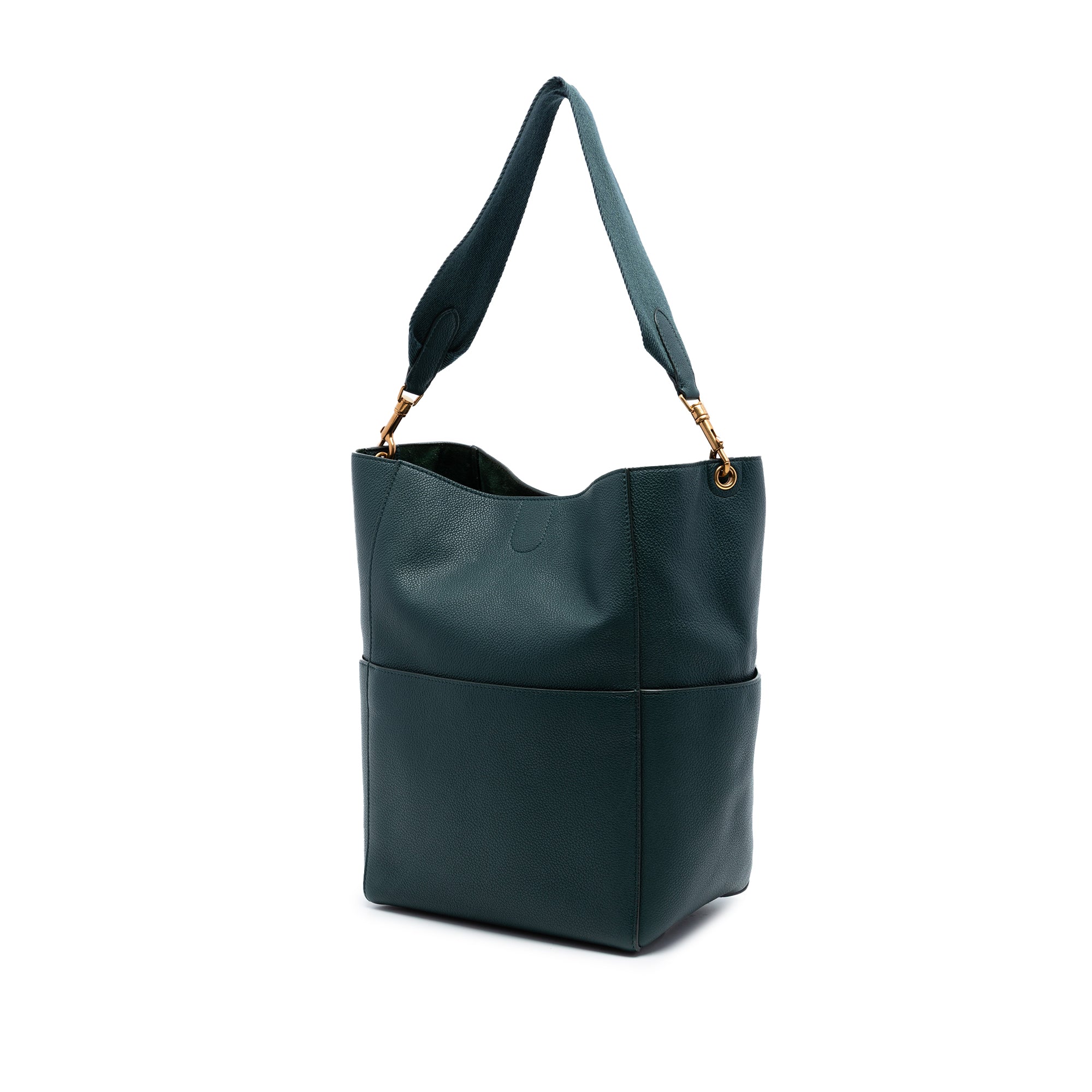 Medium Leather Seau Sangle Bucket Bag - Image 2