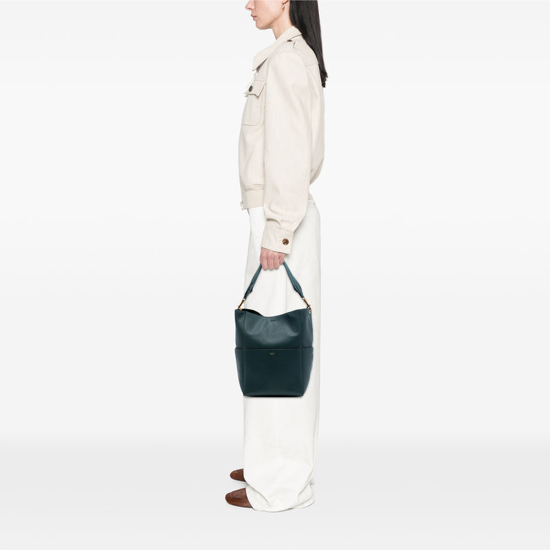 Medium Leather Seau Sangle Bucket Bag - Image 6