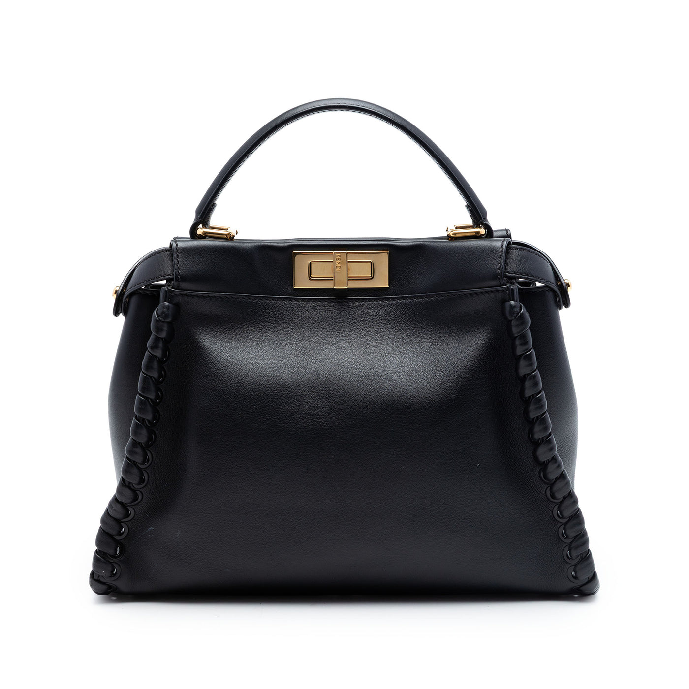 Medium Leather Lace Up Peekaboo Iconic Satchel - Image 1