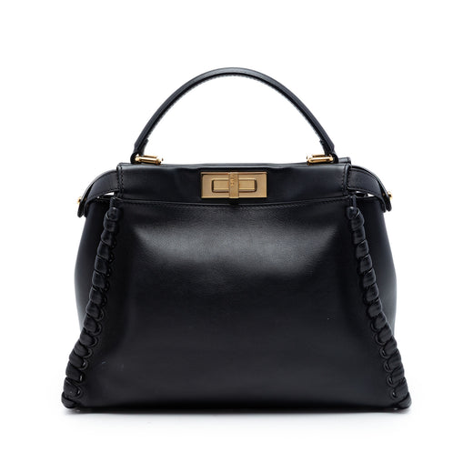 Medium Leather Lace Up Peekaboo Iconic Satchel - Image 1
