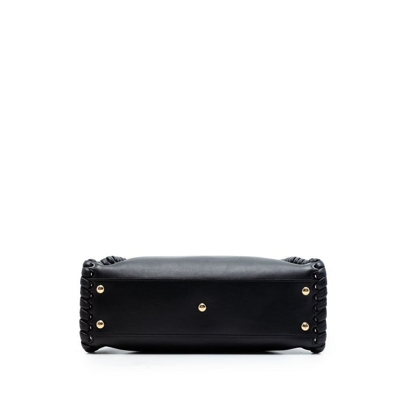 Medium Leather Lace Up Peekaboo Iconic Satchel - Image 3