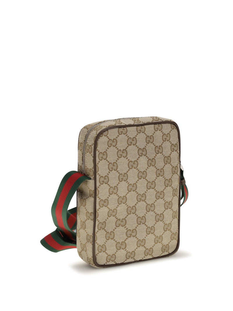 Gucci Shoulder Bag — Beige Fabric