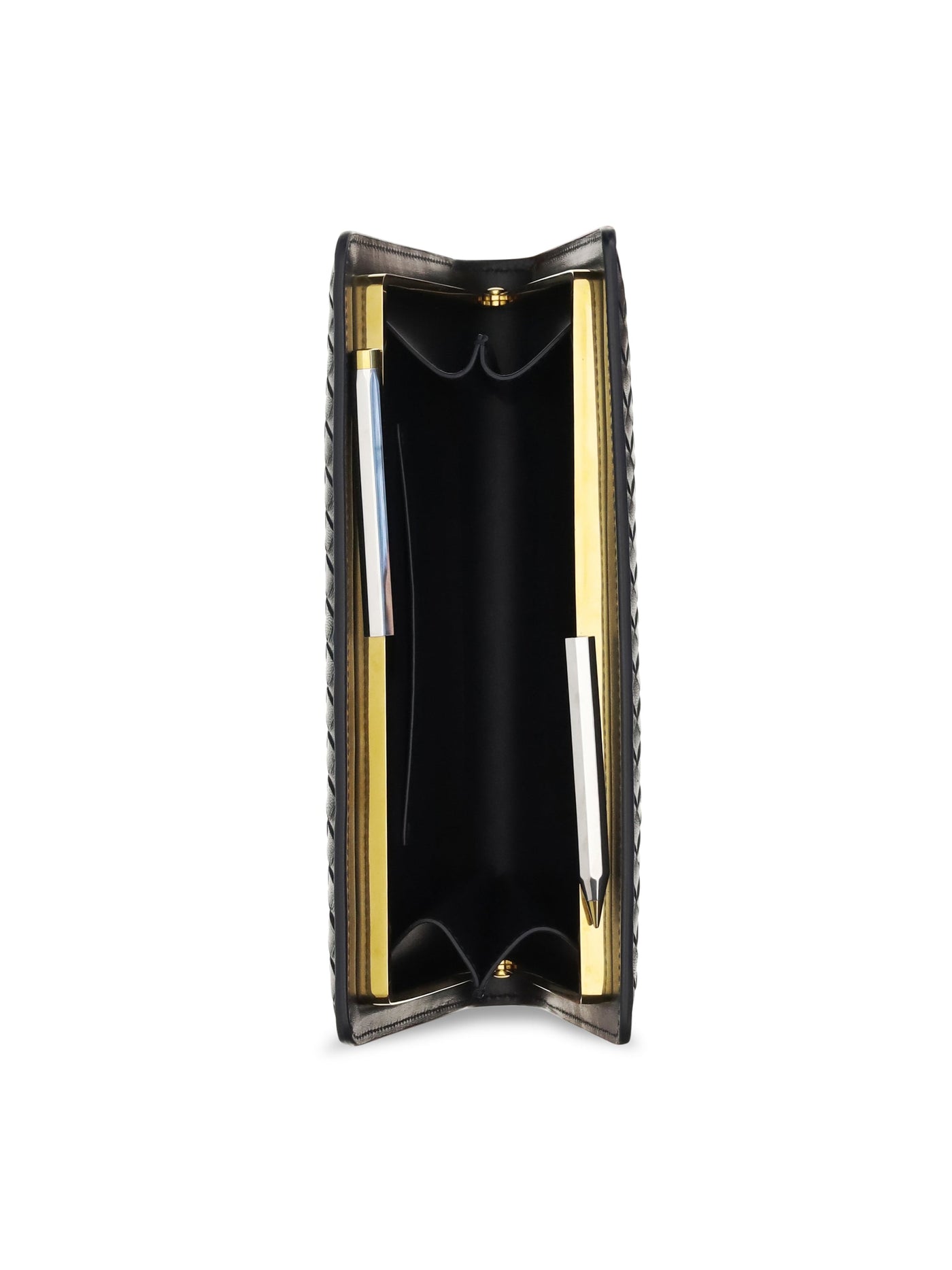 Bottega Veneta Agenda Wallet — Black Lambskin & Purses