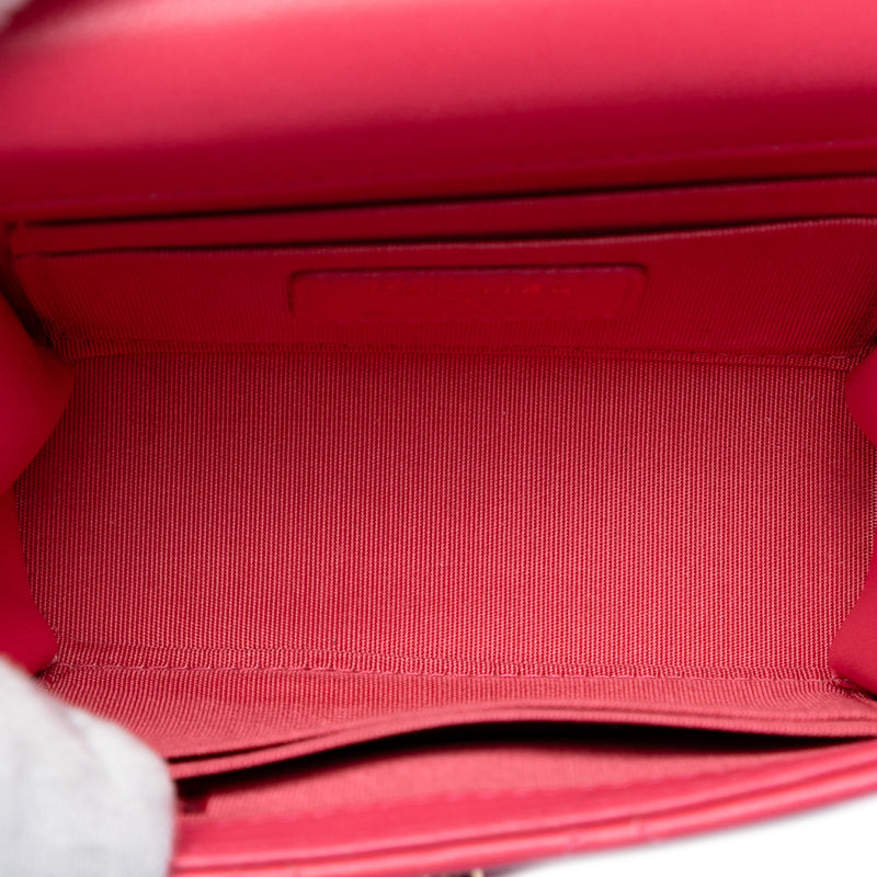 Mini Quilted Lambskin Trendy CC Clutch With Chain - Image 4