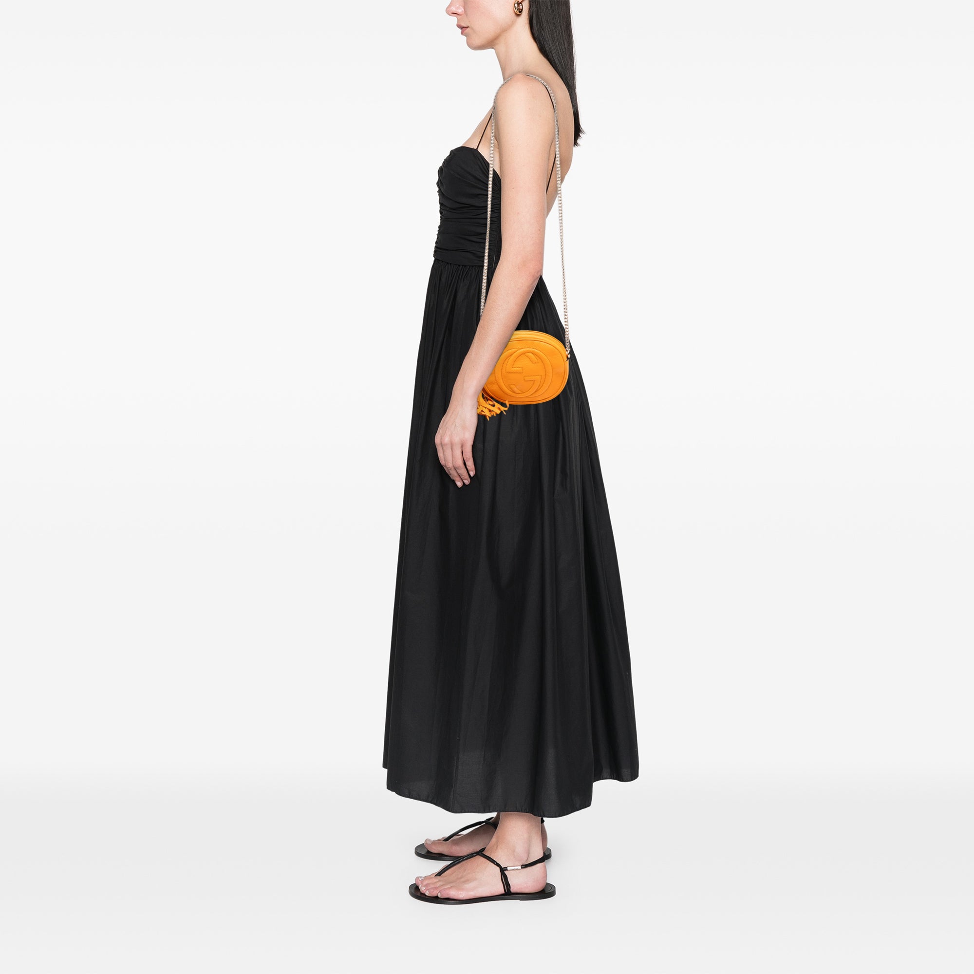 Mini Pebbled Calfskin Soho Chain Crossbody - Image 7
