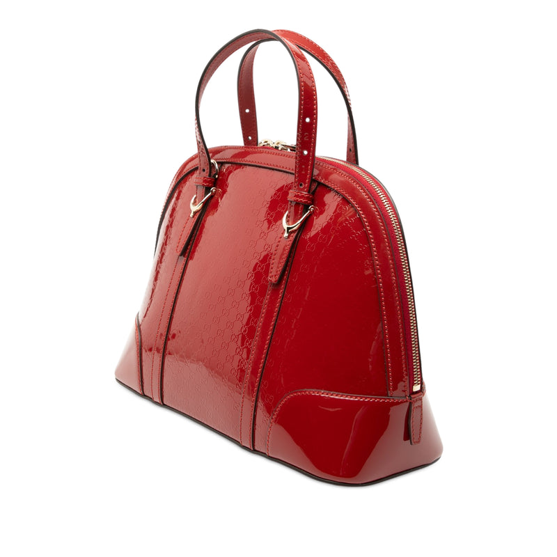 Small Microguccissima Patent Nice Dome Satchel - Image 2