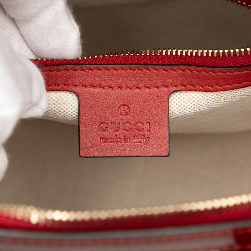 Small Microguccissima Patent Nice Dome Satchel - Image 5