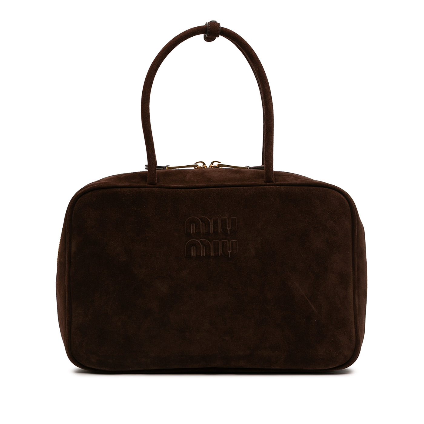 Large Suede Logo Beau Shoulder Bag - Image 1