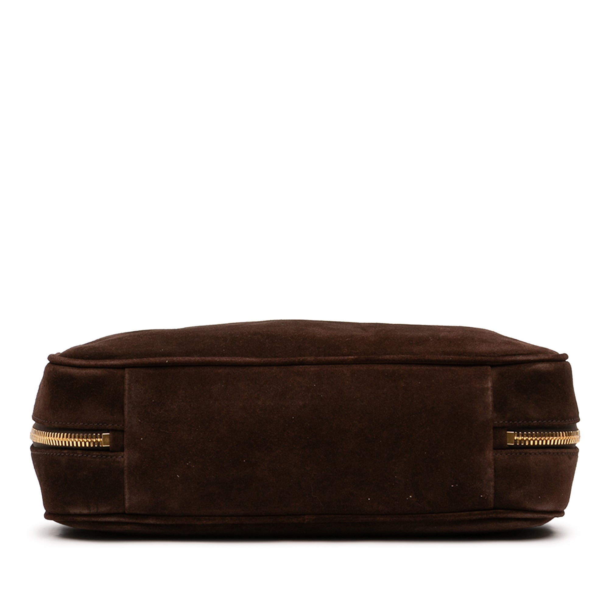 Large Suede Logo Beau Shoulder Bag - Image 3