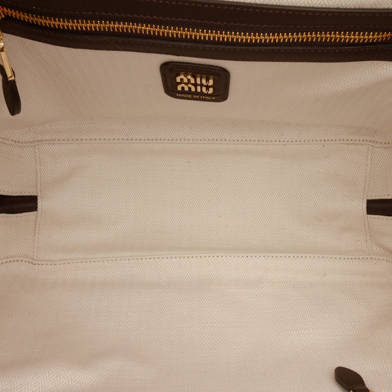 Large Suede Logo Beau Shoulder Bag - Image 4