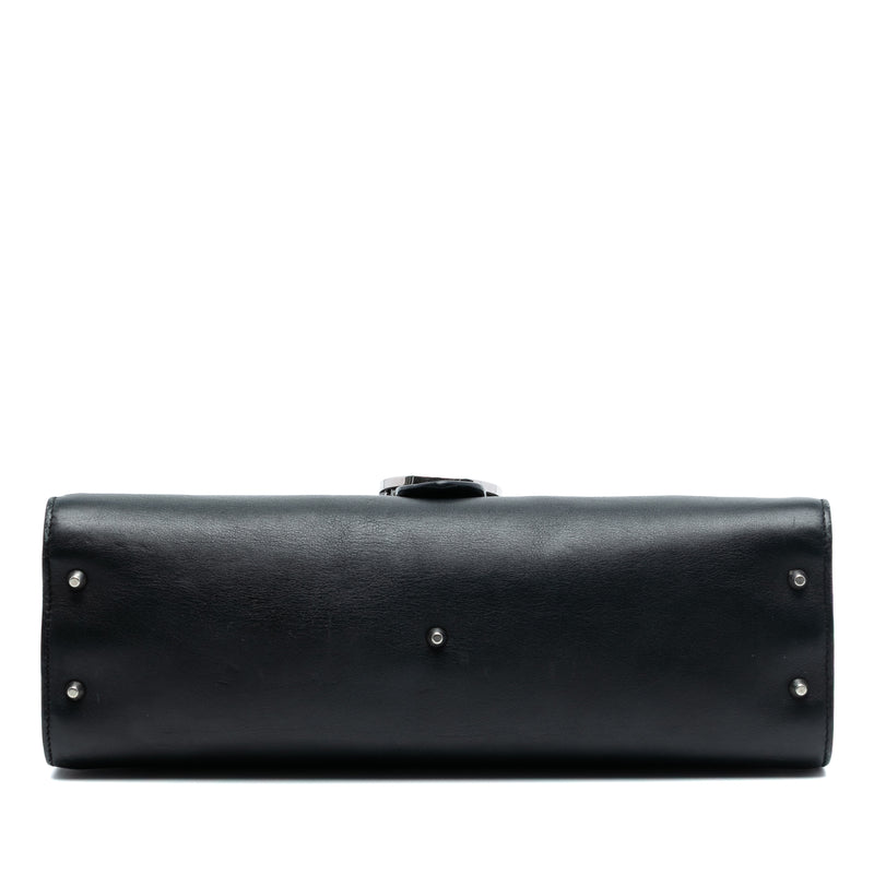 Medium Leather Dollar Interlocking G Crossbody - Image 3