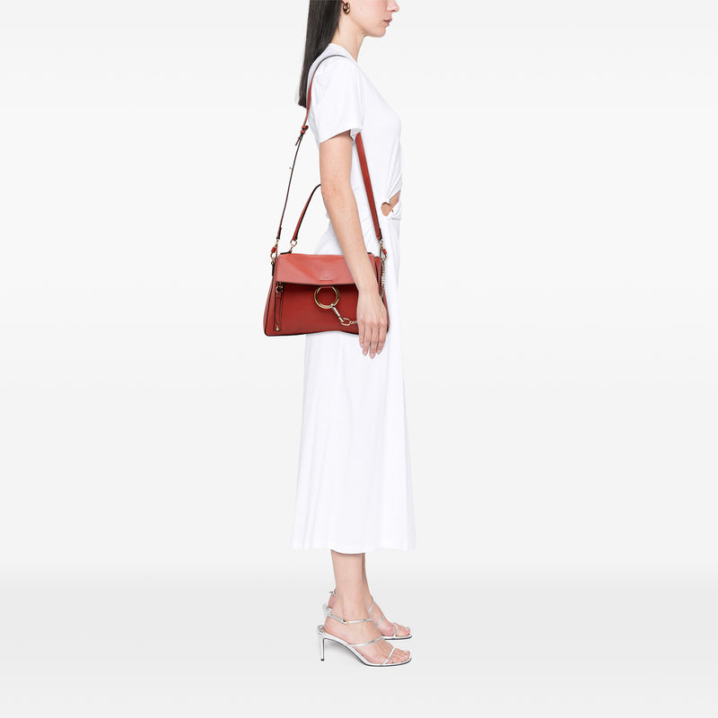 Medium Leather Faye Day Satchel - Image 11
