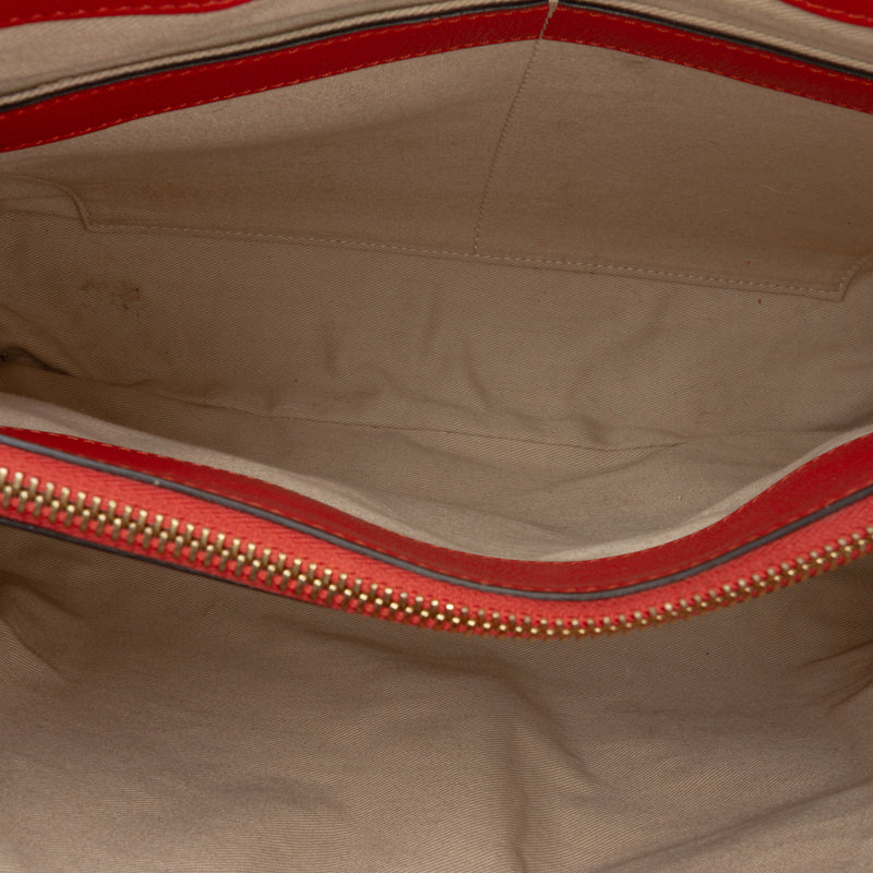 Medium Leather Faye Day Satchel - Image 4