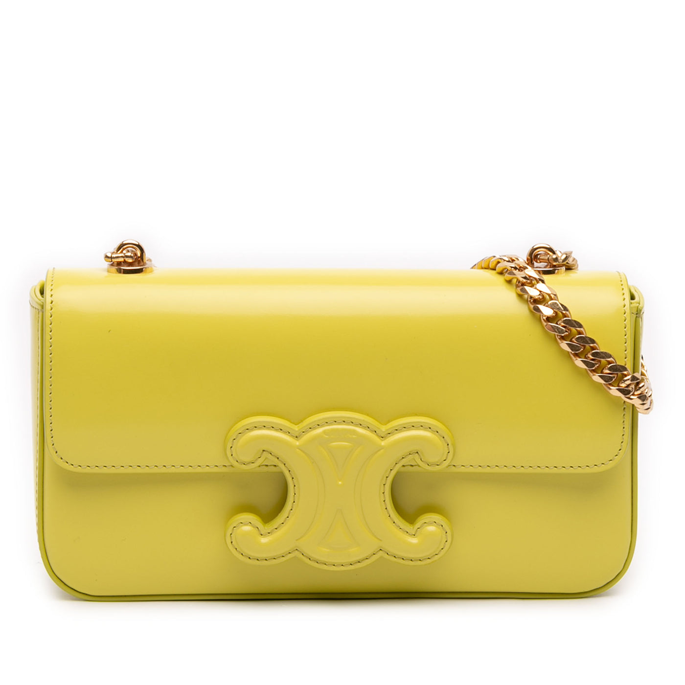 Shiny Calfskin Claude Chain Shoulder Bag - Image 1