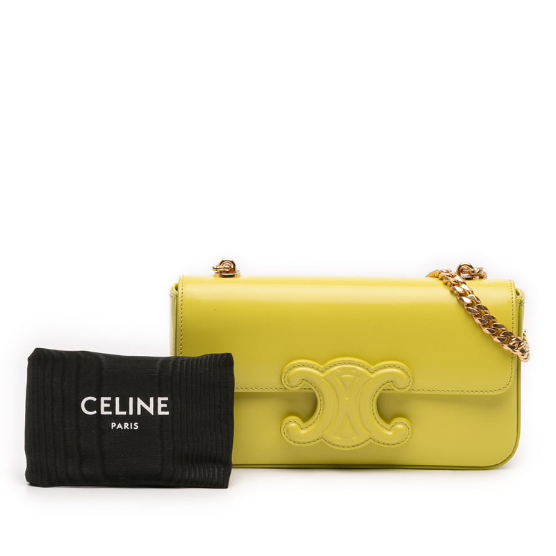 Shiny Calfskin Claude Chain Shoulder Bag - Image 11