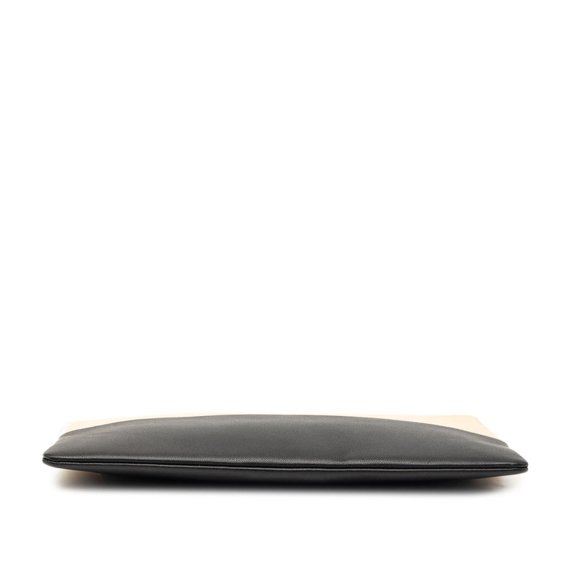Bicolor Leather Solo Clutch - Image 3