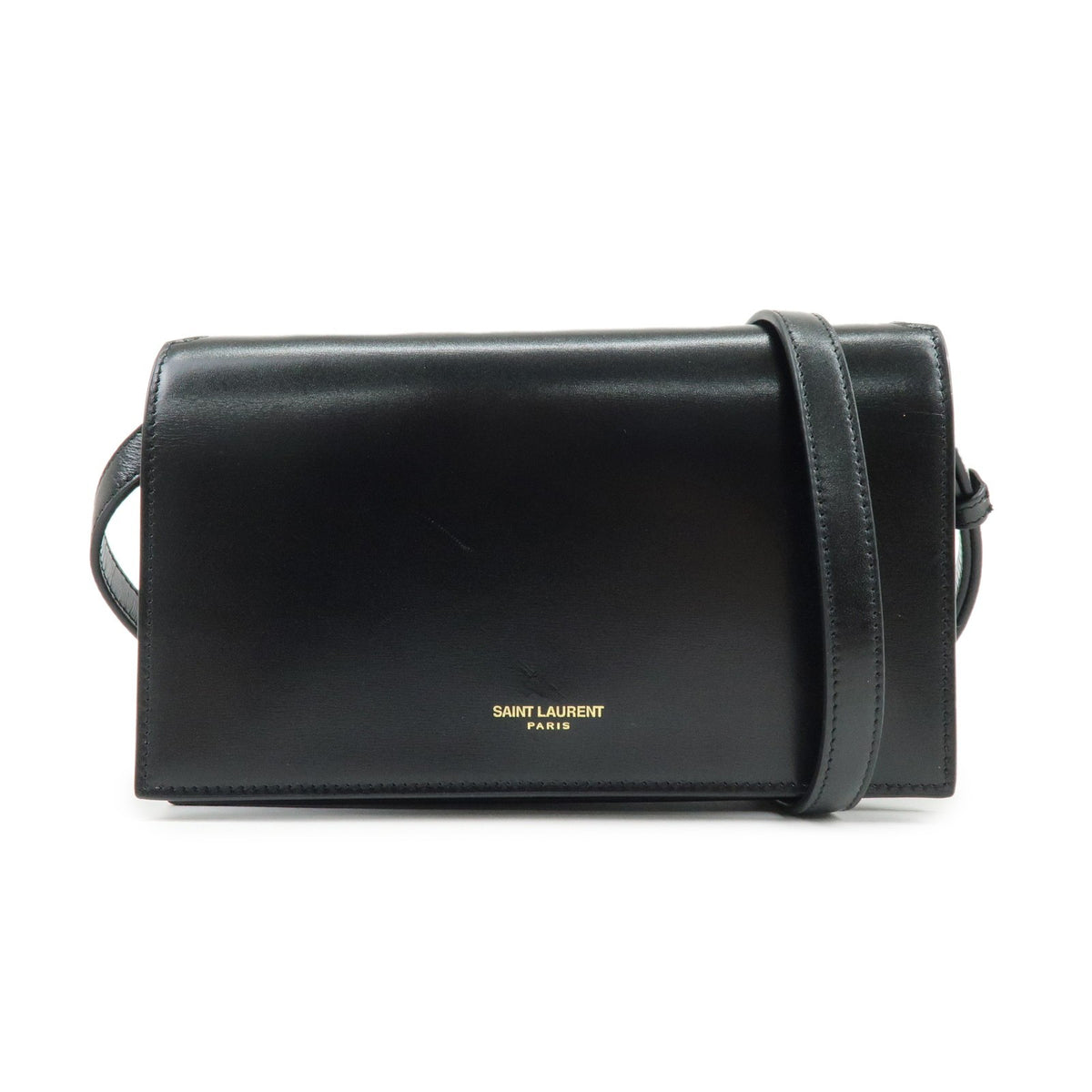 Saint Laurent Paris Chain Leather Black Bag