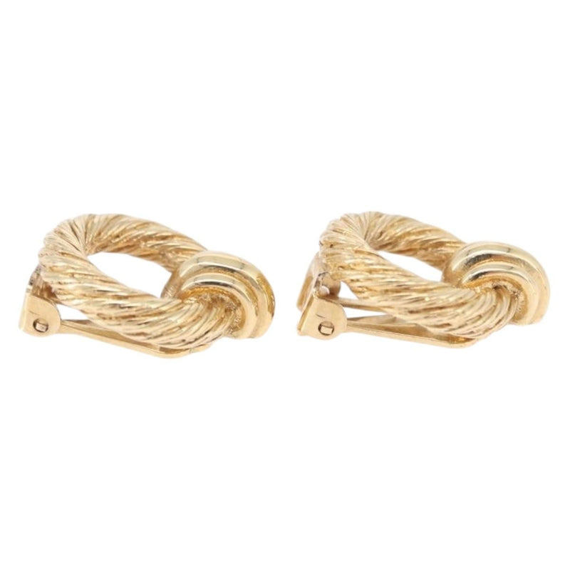 Christian Dior Vintage Clip-On Metal Gold Bijoux