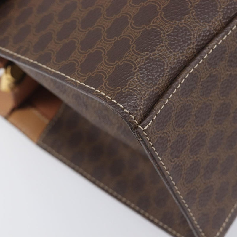 Celine Handbag Canvas Brown Bag