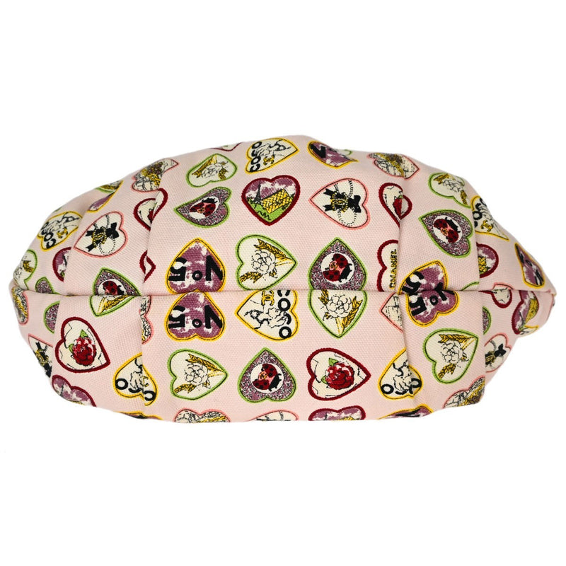 Chanel Valentine Hobo Printed Canvas Pink
