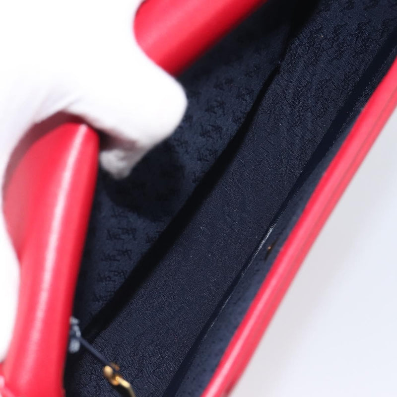 Saint Laurent Vintage Shoulder Bag Leather Red