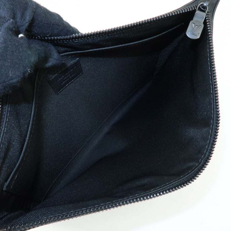 Louis Vuitton Pochette To-Go Monogram Shadow Leather Black Bag