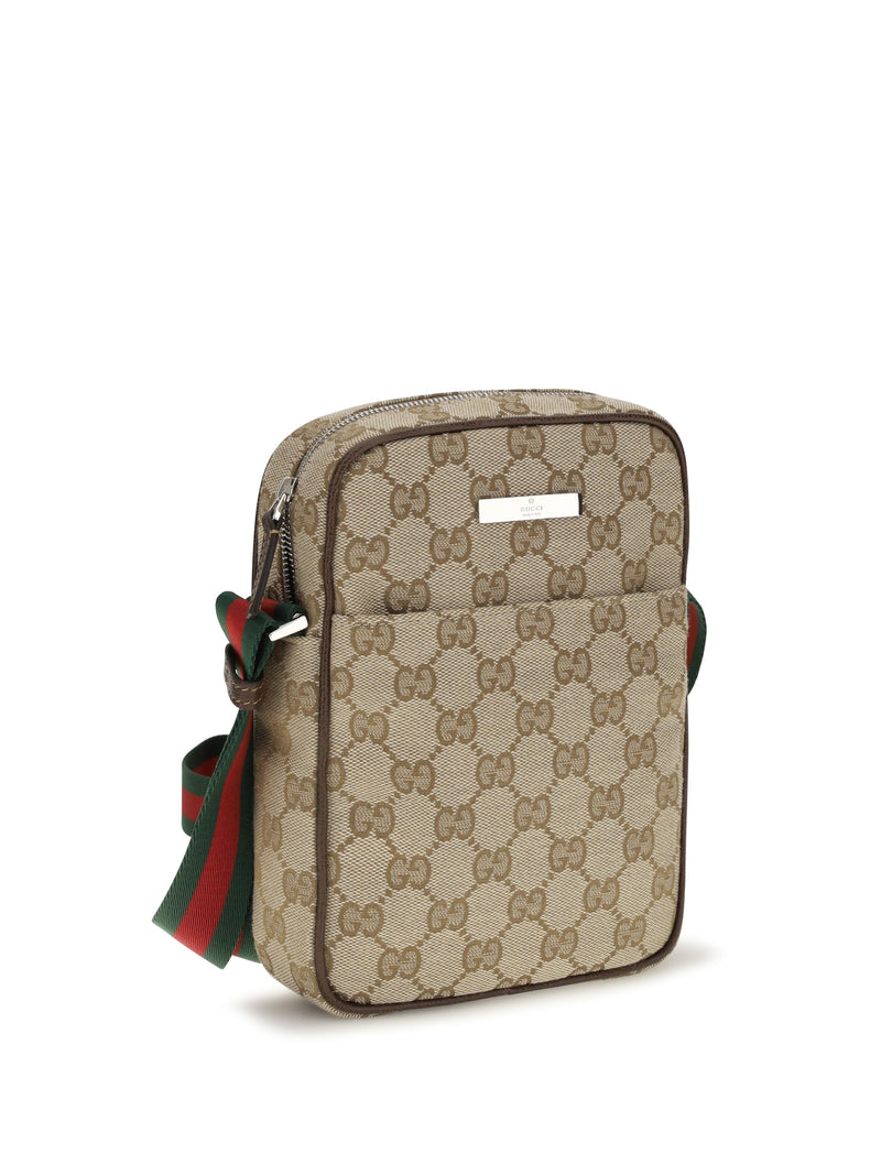 Gucci Shoulder Bag — Beige Fabric