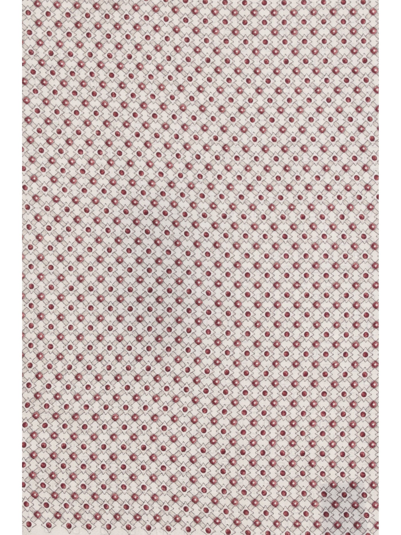 Brunello Cucinelli Silk Geometric Polka Dot Pocket Square — Cherry Accessory