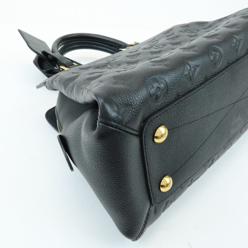 Louis Vuitton Vosges Whipstitch Monogram Empreinte Leather Black Bag