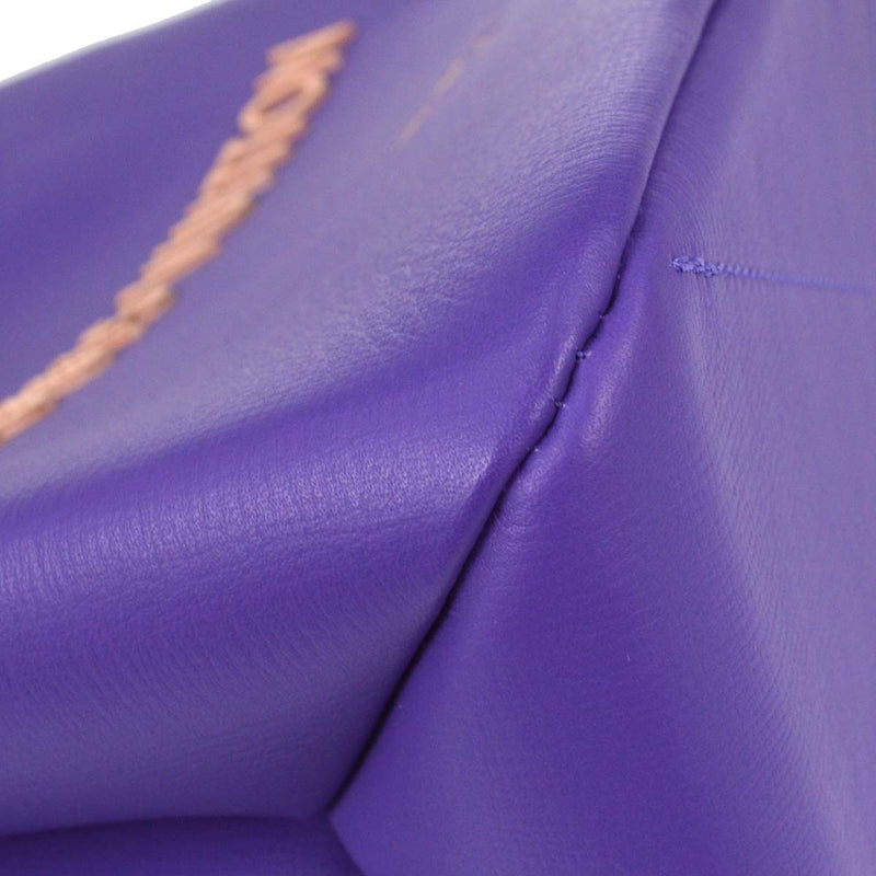 Louis Vuitton Shopper Leather Purple Bag