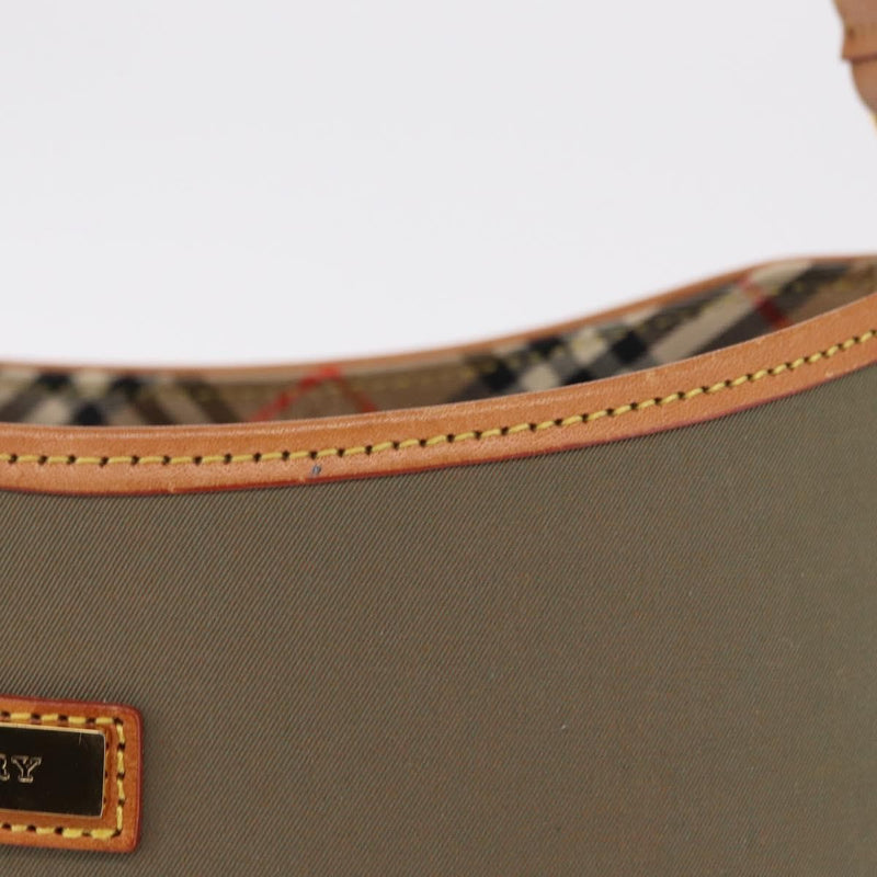 Burberry Shoulder Bag Nova Check Coated Canvas Khaki