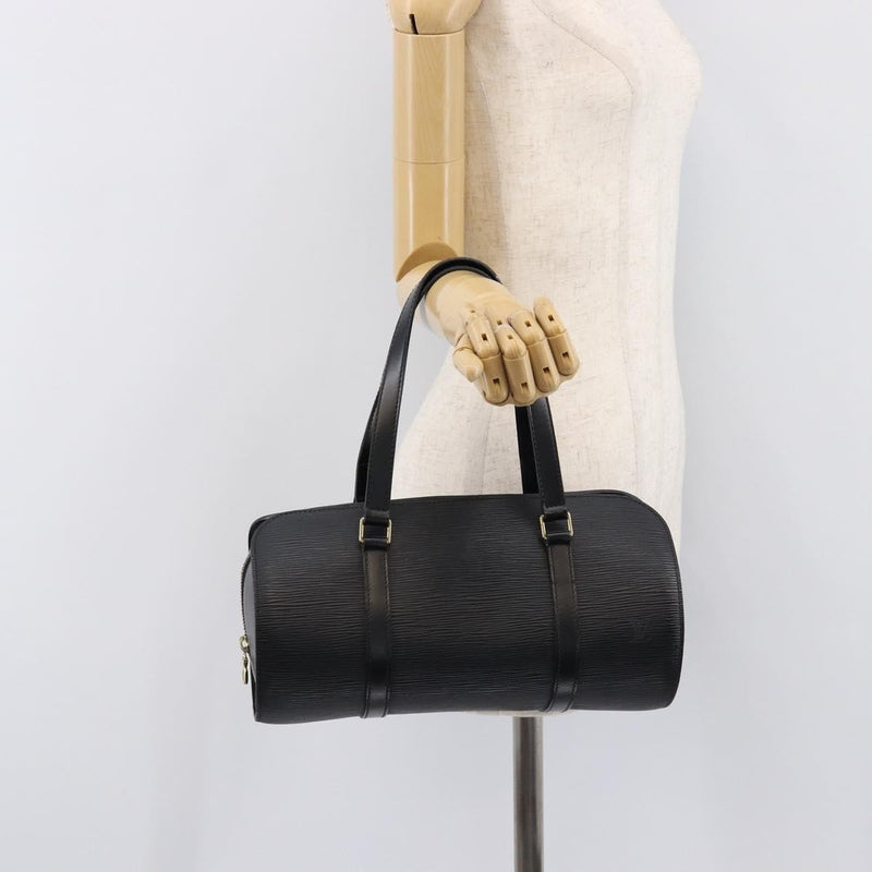 Louis Vuitton Soufflot Epi Leather Black Bag