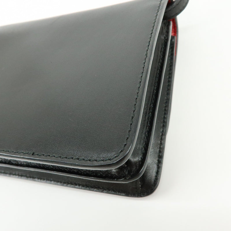 Prada Wallet On Strap City Calfskin Black Leather Bag
