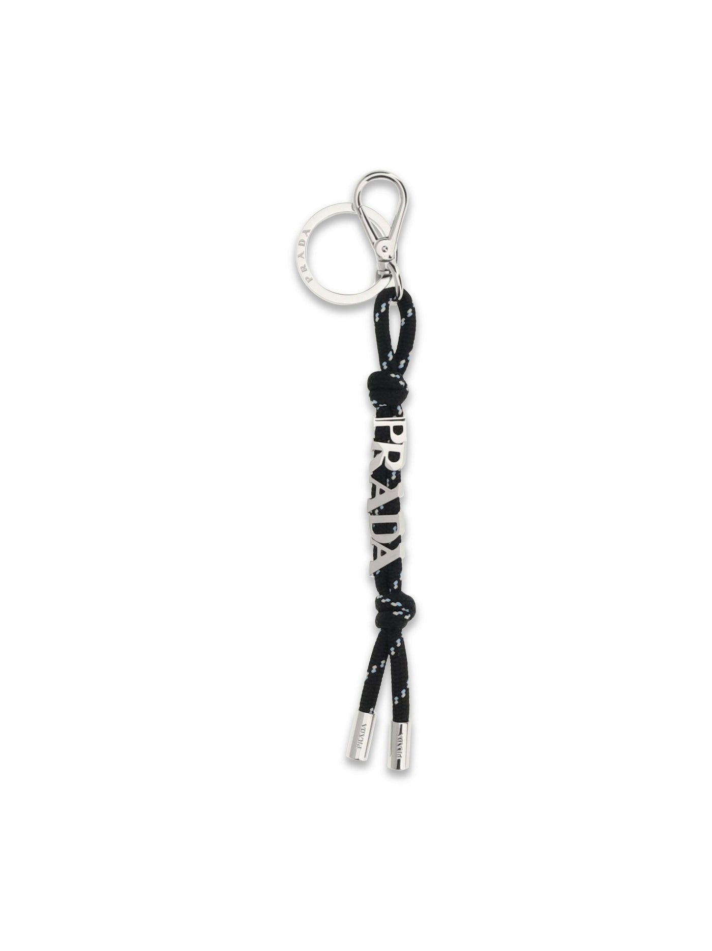 Prada Speedrock Key Case — Black Recycled Polyester Keychains
