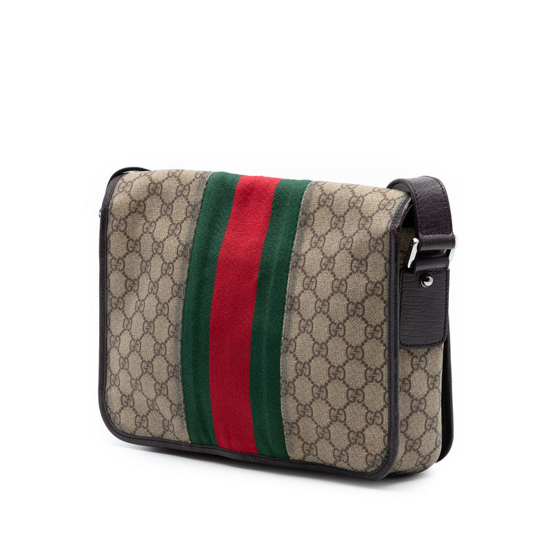Medium GG Supreme Web Flap Messenger Bag - Image 2